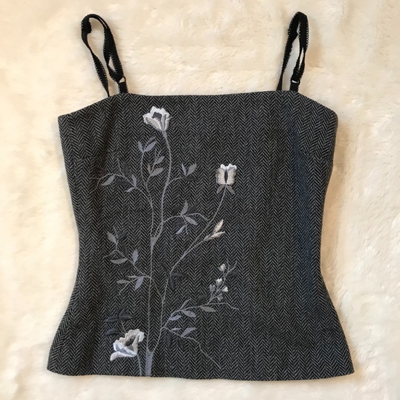 D&G Tops - Vtg D&G Dolce and Gabbana Embroidered Corset Top